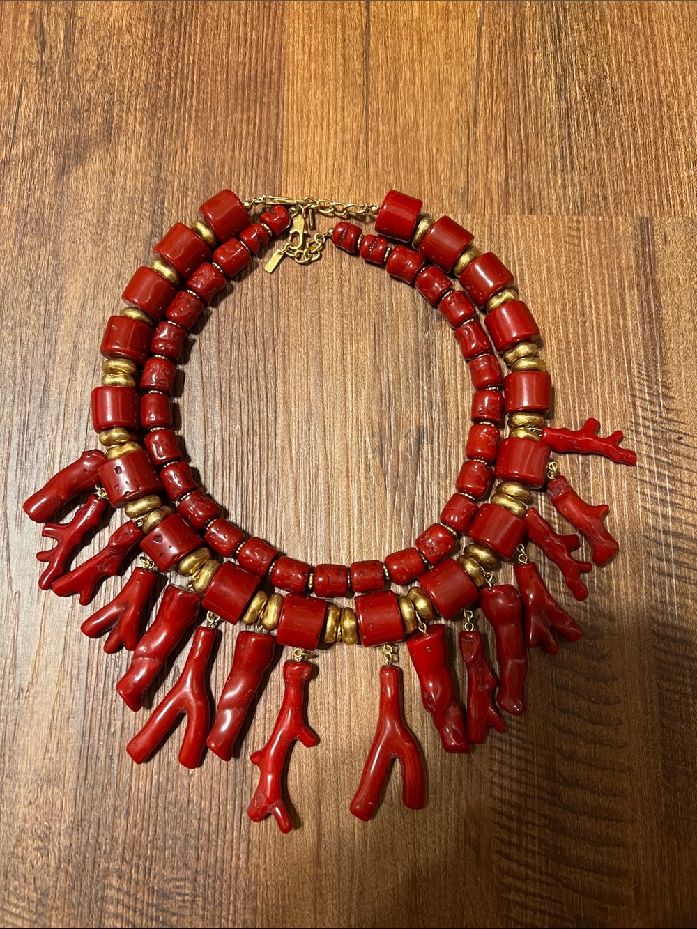 Zara Red Coral Necklace Set